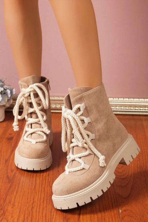 Дамски боти PENPIZA, Цвят: беж, IVET.BG - Твоят онлайн бутик.