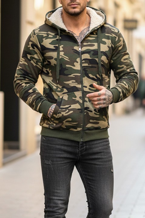 Мъжки суичър MORTODO, Цвят: каки, IVET.BG - Твоят онлайн бутик.