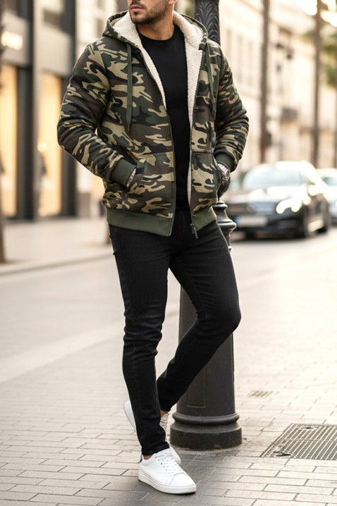 Мъжки суичър MORTODO, Цвят: каки, IVET.BG - Твоят онлайн бутик.