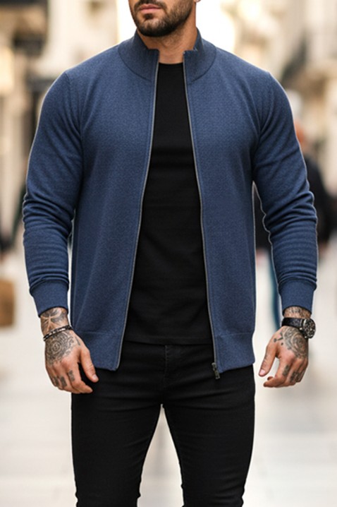 Мъжка жилетка KAROLDI NAVY, Цвят: тъмносин, IVET.BG - Твоят онлайн бутик.