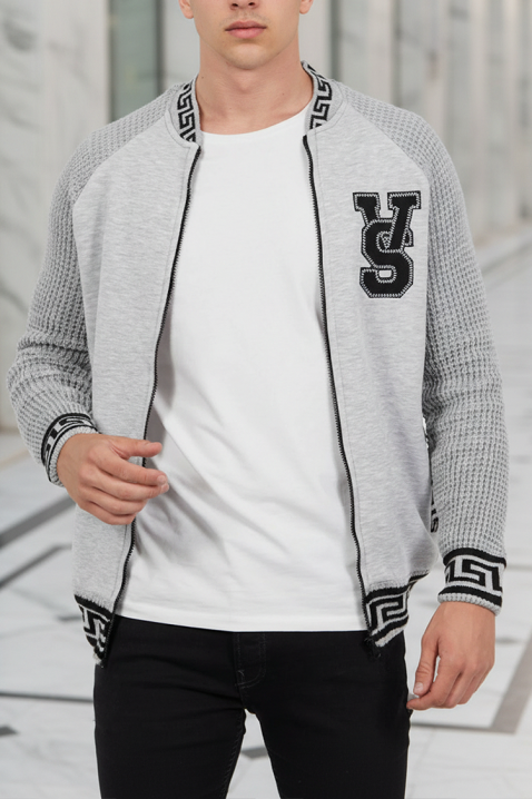 Мъжка жилетка KREFOZ GREY, Цвят: сив, IVET.BG - Твоят онлайн бутик.