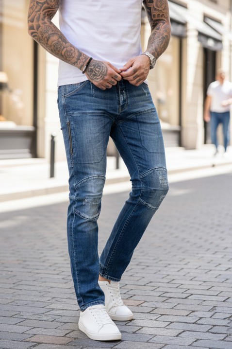 Мъжки дънки SIRMEN, Цвят: син, IVET.BG - Твоят онлайн бутик.