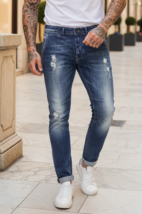 Мъжки дънки FROLTEN, Цвят: тъмносин, IVET.BG - Твоят онлайн бутик.