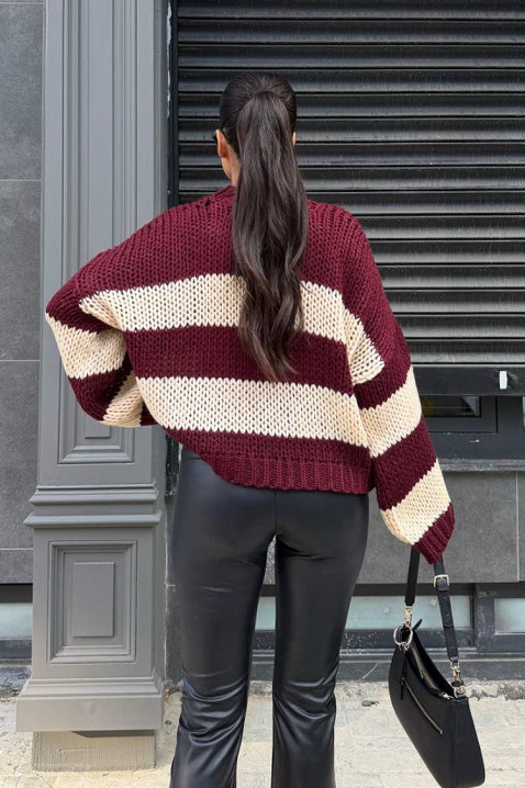 Пуловер LARDENZA BORDO, Цвят: бордо, IVET.BG - Твоят онлайн бутик.