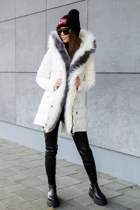 Яке DJEZINDRA WHITE, Цвят: бял, IVET.BG - Твоят онлайн бутик.