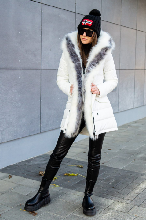 Яке DJEZINDRA WHITE, Цвят: бял, IVET.BG - Твоят онлайн бутик.