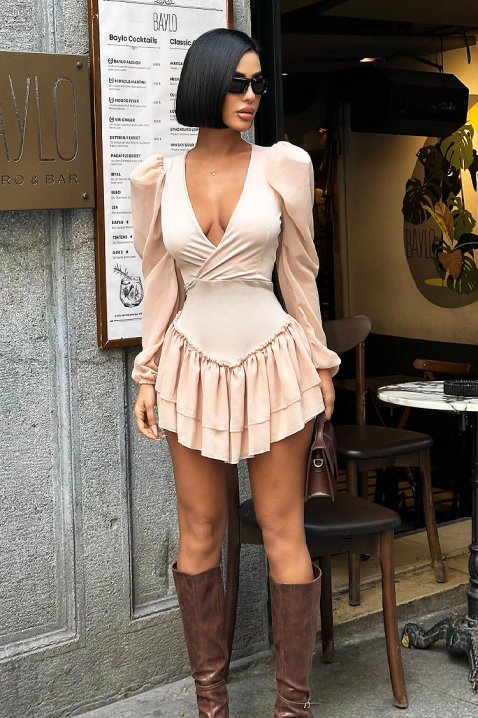 Рокля ARABIONA BEIGE, Цвят: беж, IVET.BG - Твоят онлайн бутик.