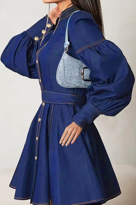 Рокля GIVERLA, Цвят: син, IVET.BG - Твоят онлайн бутик.