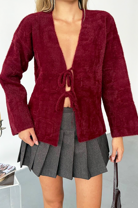 Жилетка PLAVINZA, Цвят: бордо, IVET.BG - Твоят онлайн бутик.