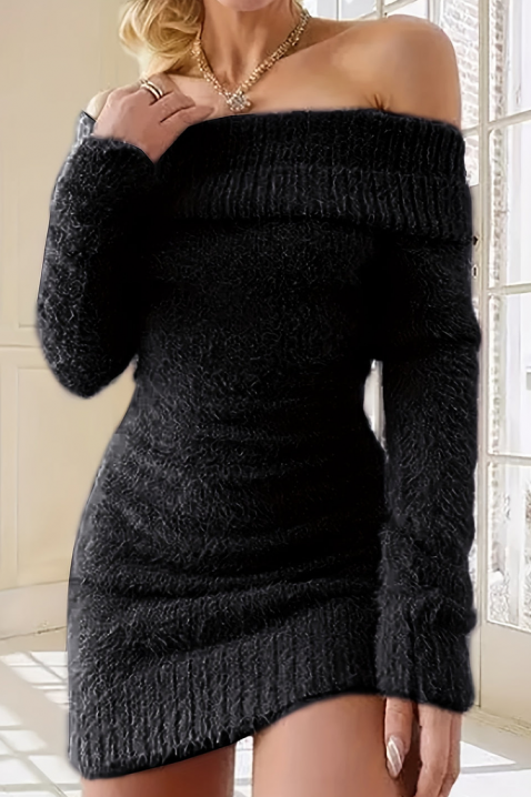 Рокля LEMIRANA BLACK, Цвят: черен, IVET.BG - Твоят онлайн бутик.