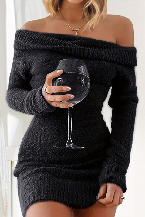 Рокля LEMIRANA BLACK, Цвят: черен, IVET.BG - Твоят онлайн бутик.