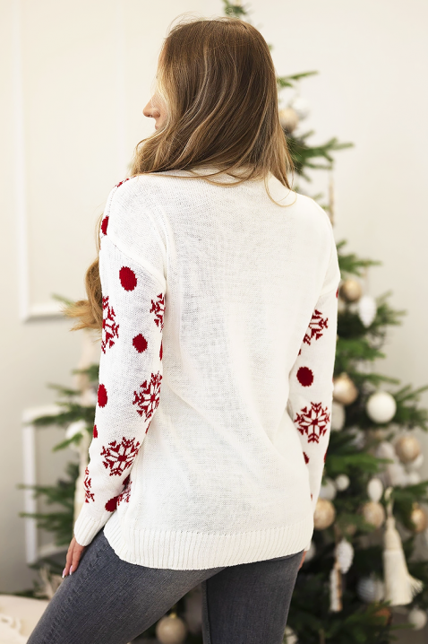 Пуловер KOLEDINA WHITE, Цвят: бял, IVET.BG - Твоят онлайн бутик.