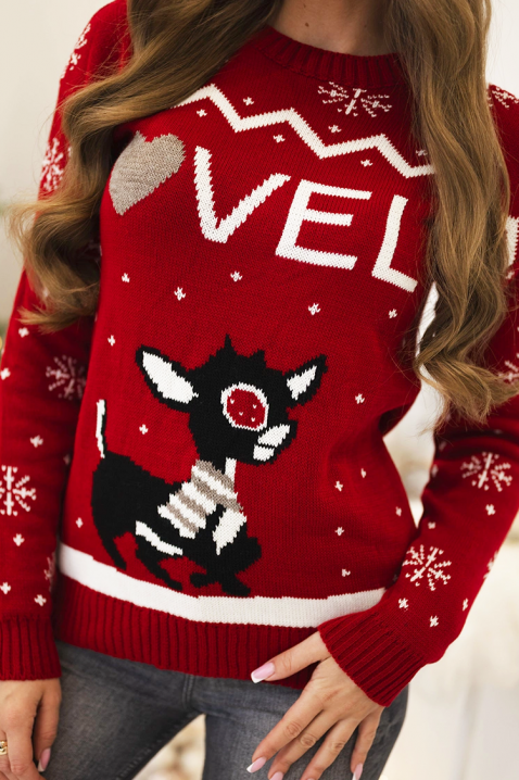 Пуловер ROLZONA RED, Цвят: червен, IVET.BG - Твоят онлайн бутик.