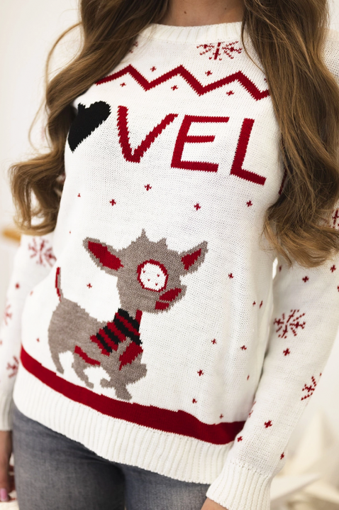 Пуловер ROLZONA WHITE, Цвят: бял, IVET.BG - Твоят онлайн бутик.