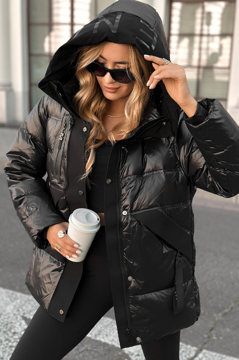 Яке TELIESA, Цвят: черен, IVET.BG - Твоят онлайн бутик.