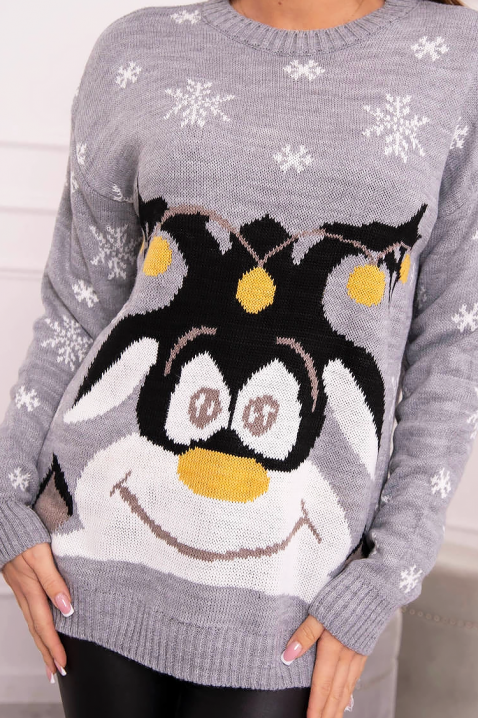 Пуловер CATRINZA GREY, Цвят: сив, IVET.BG - Твоят онлайн бутик.