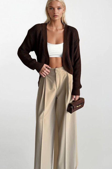 Жилетка KAMELOTA BROWN, Цвят: кафяв, IVET.BG - Твоят онлайн бутик.