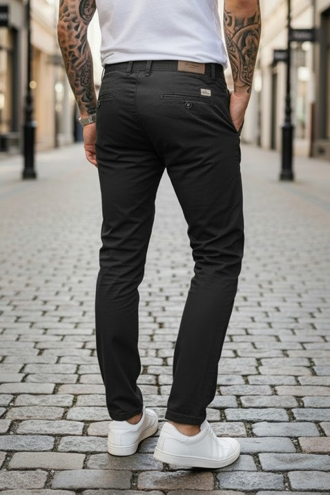 Мъжки панталон TELRET BLACK, Цвят: черен, IVET.BG - Твоят онлайн бутик.