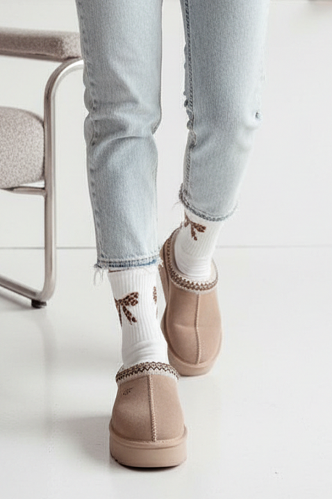 Чорапи DERFIONA WHITE, Цвят: бял, IVET.BG - Твоят онлайн бутик.