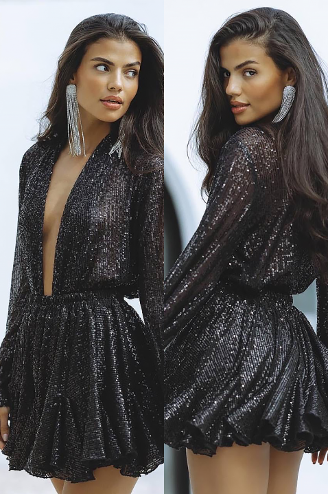 Рокля EROTOLDA BLACK, Цвят: черен, IVET.BG - Твоят онлайн бутик.