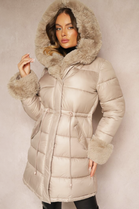 Яке ABAMBINA BEIGE, Цвят: беж, IVET.BG - Твоят онлайн бутик.