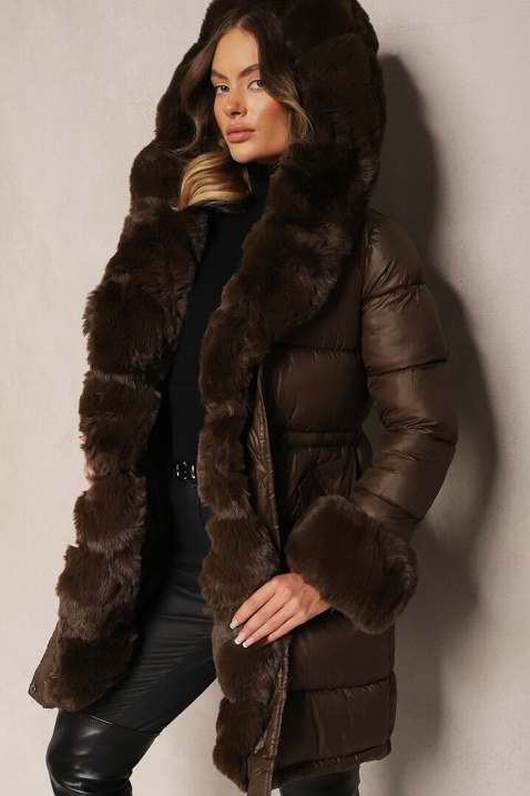 Яке ABAMBINA BROWN, Цвят: кафяв, IVET.BG - Твоят онлайн бутик.