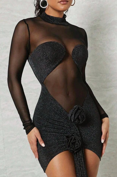 Рокля NAKETINA, Цвят: черен, IVET.BG - Твоят онлайн бутик.