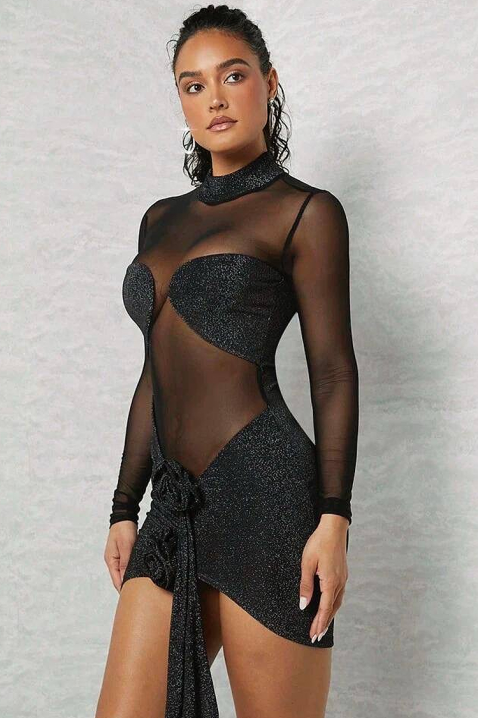 Рокля NAKETINA, Цвят: черен, IVET.BG - Твоят онлайн бутик.