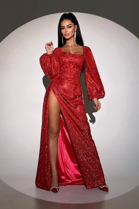 Рокля ALDIYA RED, Цвят: червен, IVET.BG - Твоят онлайн бутик.