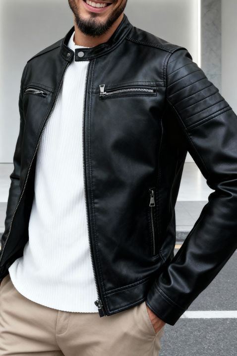 Мъжко яке LAFROHO BLACK, Цвят: черен, IVET.BG - Твоят онлайн бутик.