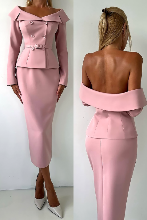 Комплект FLAMORZA, Цвят: пудра, IVET.BG - Твоят онлайн бутик.