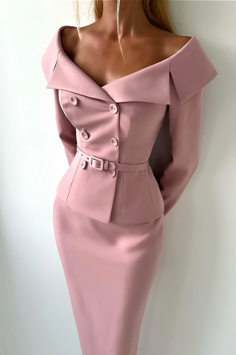 Комплект FLAMORZA, Цвят: пудра, IVET.BG - Твоят онлайн бутик.