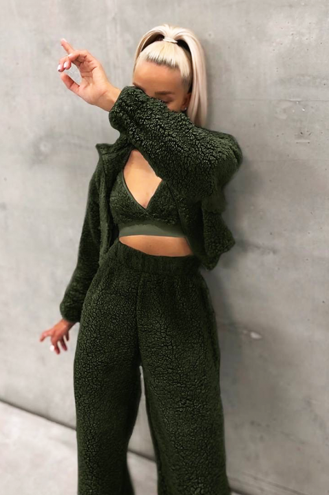 Комплект PULVENDA KHAKI, Цвят: каки, IVET.BG - Твоят онлайн бутик.