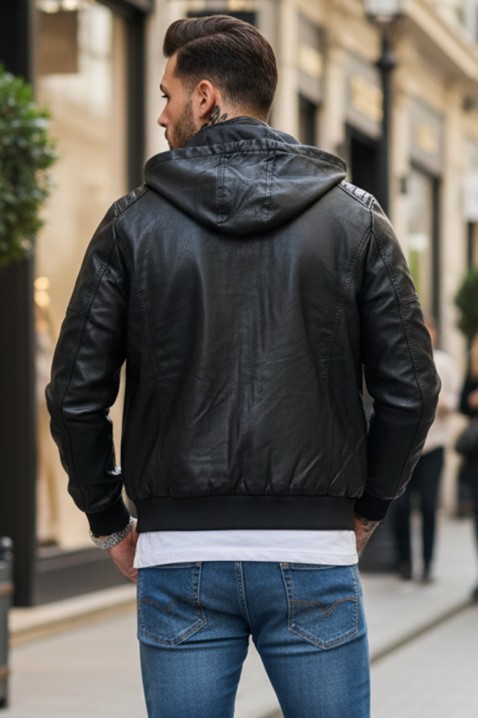 Мъжко яке JUSTIZ, Цвят: черен, IVET.BG - Твоят онлайн бутик.