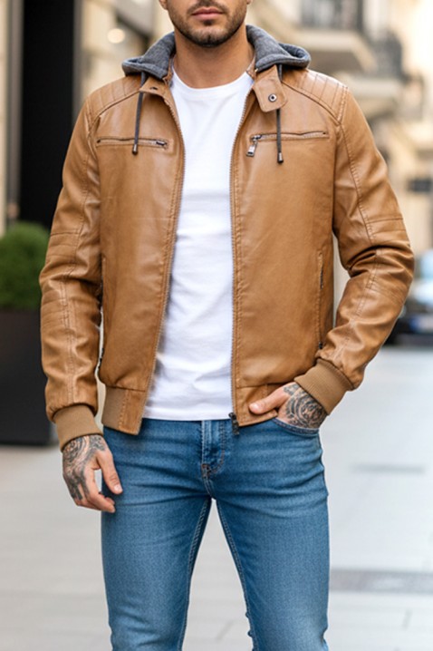 Мъжко яке XETER, Цвят: светлокафяв, IVET.BG - Твоят онлайн бутик.