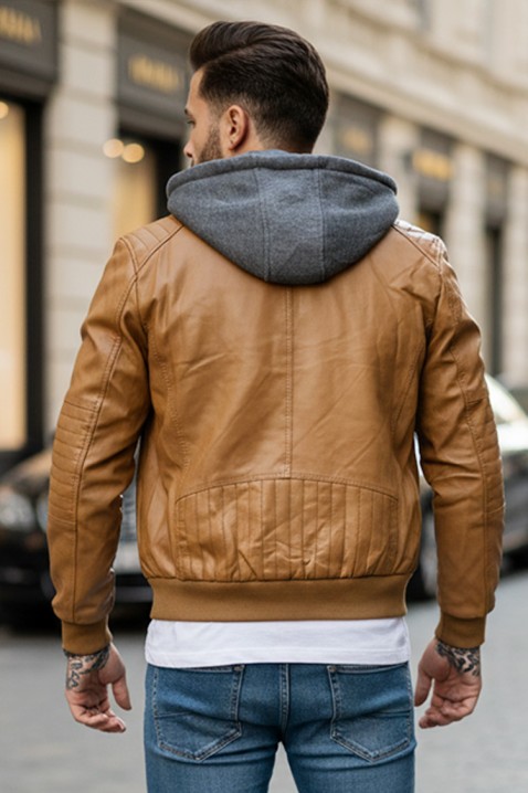 Мъжко яке XETER, Цвят: светлокафяв, IVET.BG - Твоят онлайн бутик.