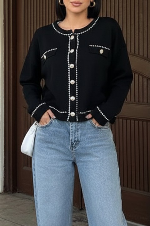 Жилетка ODESANA BLACK, Цвят: черен, IVET.BG - Твоят онлайн бутик.