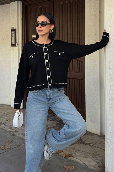 Жилетка ODESANA BLACK, Цвят: черен, IVET.BG - Твоят онлайн бутик.