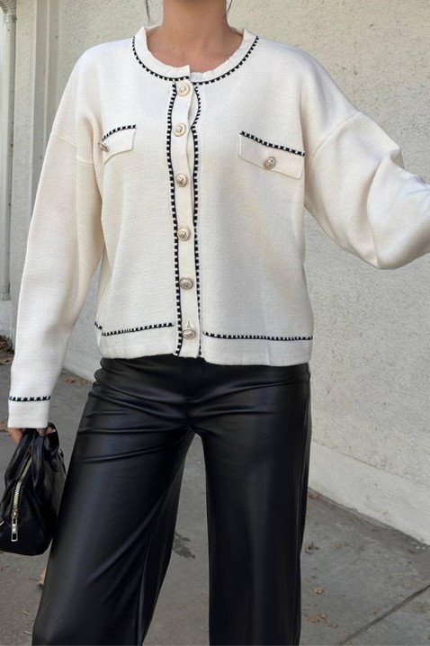 Жилетка ODESANA WHITE, Цвят: бял, IVET.BG - Твоят онлайн бутик.