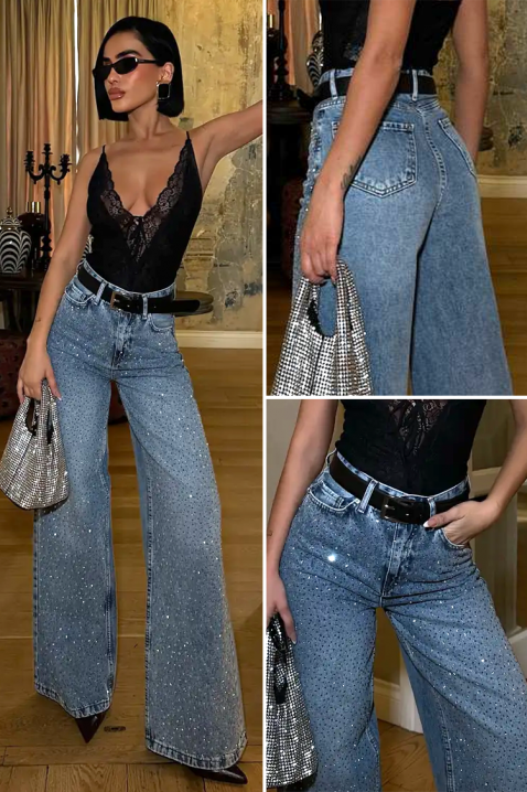 Дънки DAVILONA, Цвят: син, IVET.BG - Твоят онлайн бутик.