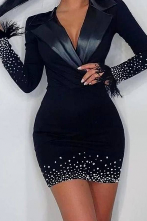 Рокля RECONTA, Цвят: черен, IVET.BG - Твоят онлайн бутик.