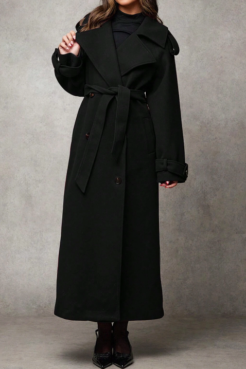 Палто PREMIELA BLACK, Цвят: черен, IVET.BG - Твоят онлайн бутик.