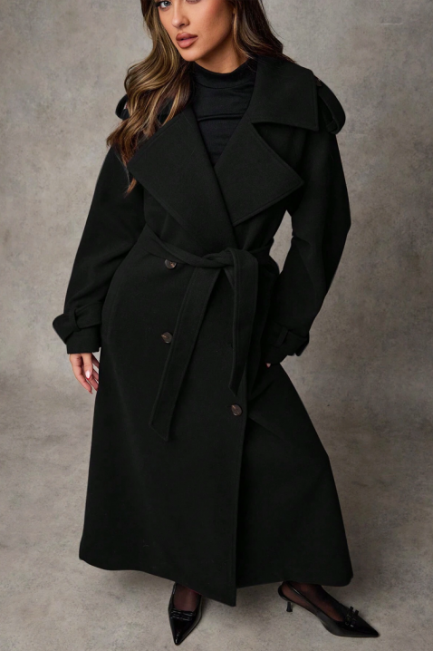 Палто PREMIELA BLACK, Цвят: черен, IVET.BG - Твоят онлайн бутик.