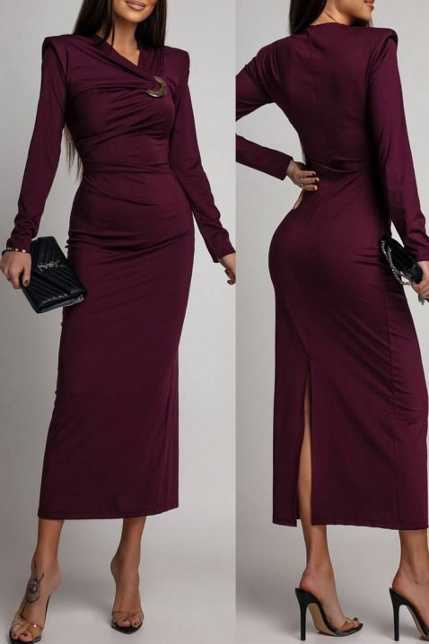 Рокля VTELANZA BORDO, Цвят: бордо, IVET.BG - Твоят онлайн бутик.