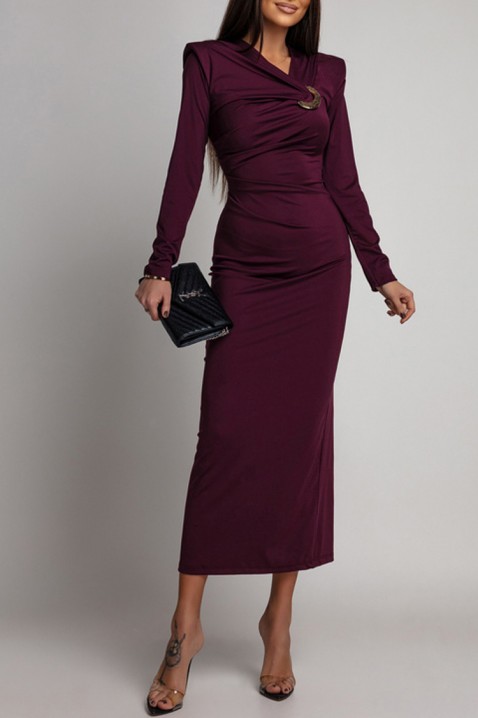 Рокля VTELANZA BORDO, Цвят: бордо, IVET.BG - Твоят онлайн бутик.