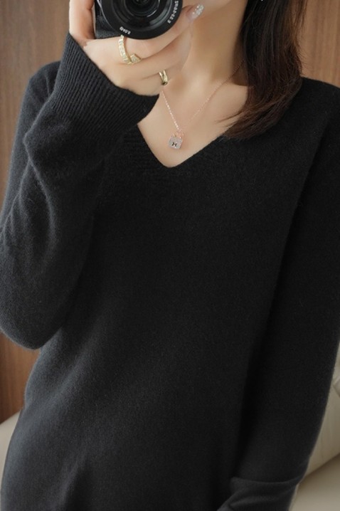 Пуловер ABEROLSA BLACK, Цвят: черен, IVET.BG - Твоят онлайн бутик.