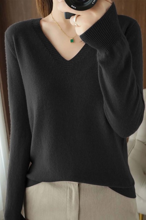 Пуловер ABEROLSA BLACK, Цвят: черен, IVET.BG - Твоят онлайн бутик.