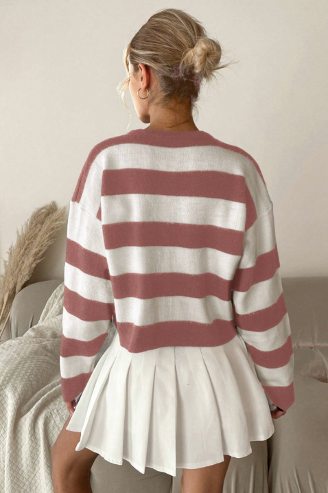 Жилетка AMORNEZA PUDRA, Цвят: пудра, IVET.BG - Твоят онлайн бутик.