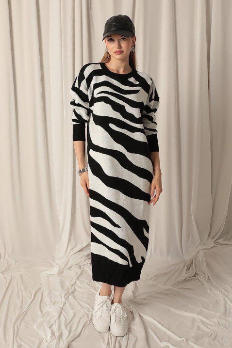 Рокля ZEBRINDA BLACK, Цвят: черен, IVET.BG - Твоят онлайн бутик.