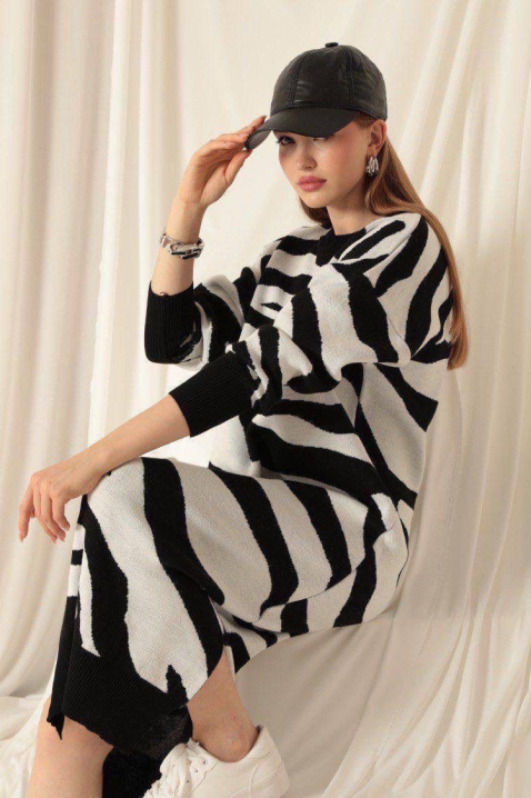 Рокля ZEBRINDA BLACK, Цвят: черен, IVET.BG - Твоят онлайн бутик.